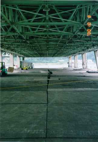 Wharf roof construction.