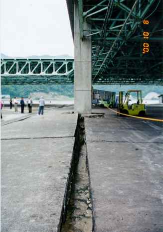 Wharf roof construction.